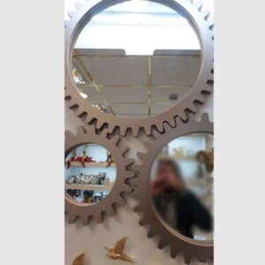 آینه دیواری مدل چرخ دنده