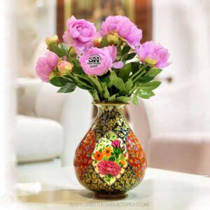 تصویر گلدان گل و مرغ نفیس