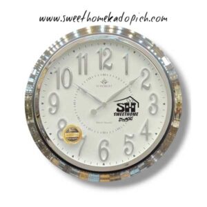 تصویر ساعت دیواری فلز شوبرت سیلور کد 6
