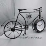 تصویر ساعت رومیزی دوچرخه مدل 2 مشکی
