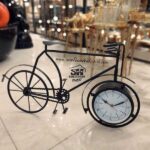 تصویر ساعت رومیزی دوچرخه مدل 2 فلزی