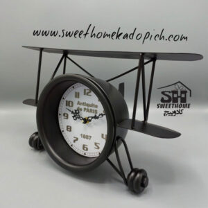 تصویر ساعت رومیزی مدل هواپیما